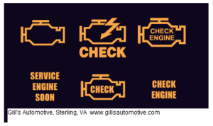 Gill's automotive check engine light